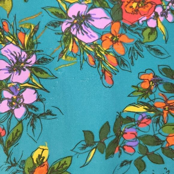 Halogen retro floral turquoise mini dress - Picture 6 of 10